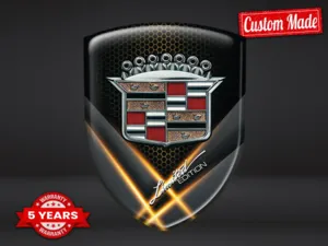 Cadillac Logo Marca Coche Estilo Universal Alta Gama Profesional ST